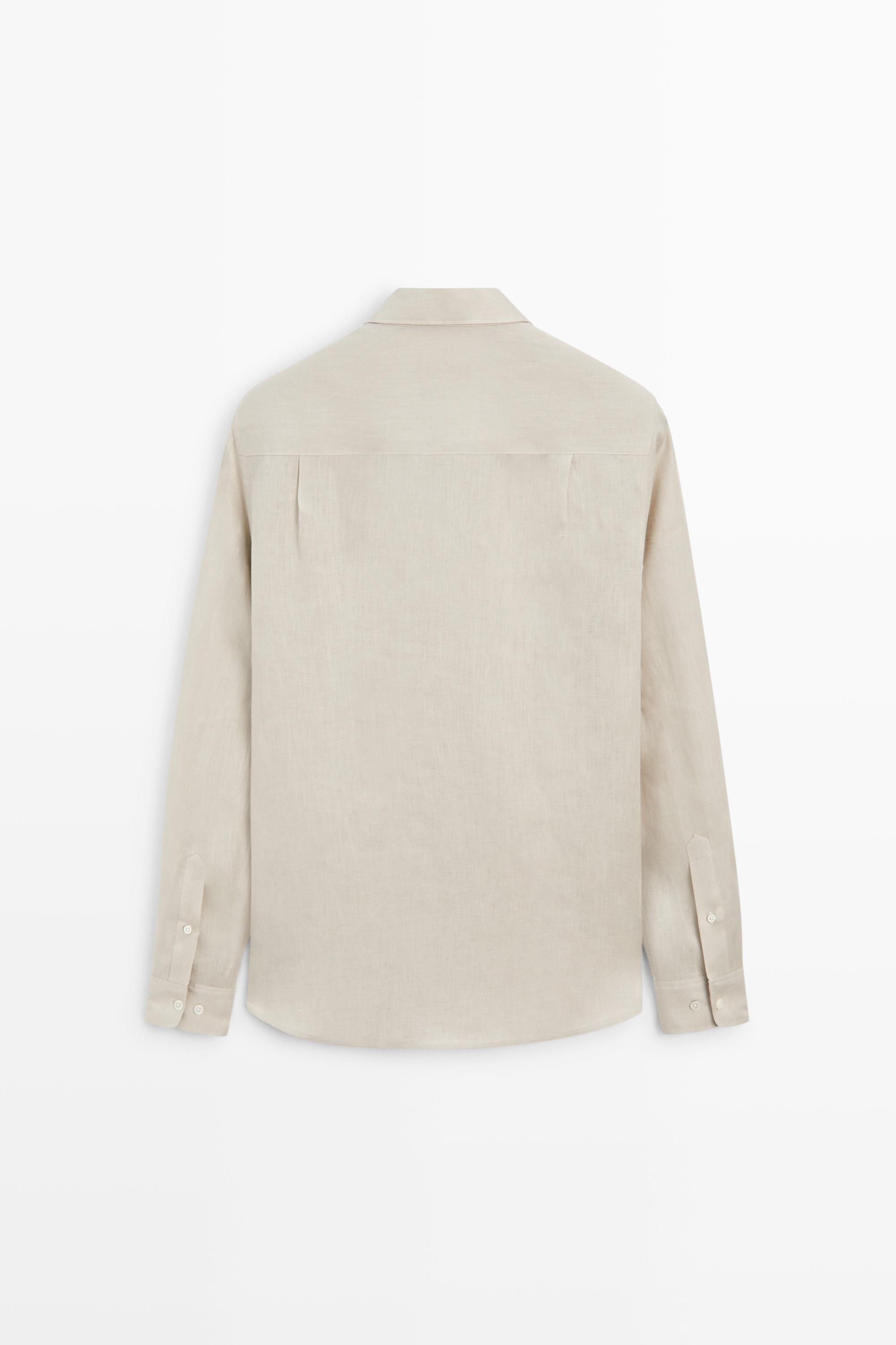 Regular fit 100% extra-fine linen shirt